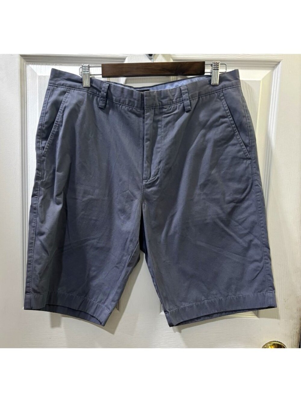 J.CREW Rivington Chino Shorts Men Gray Flat Front Pockets 10" Inseam Cotton